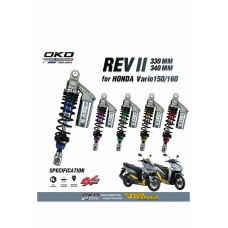 Phuộc Sau OKD Rev II Honda Vario 150/160 (chính hãng)
